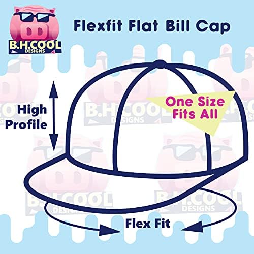 אני מעדיף להיות פרשנות - Flexfit 6210 כובע מצויד בשטר שטוח מובנה | כובע בייסבול טרנדי רקום